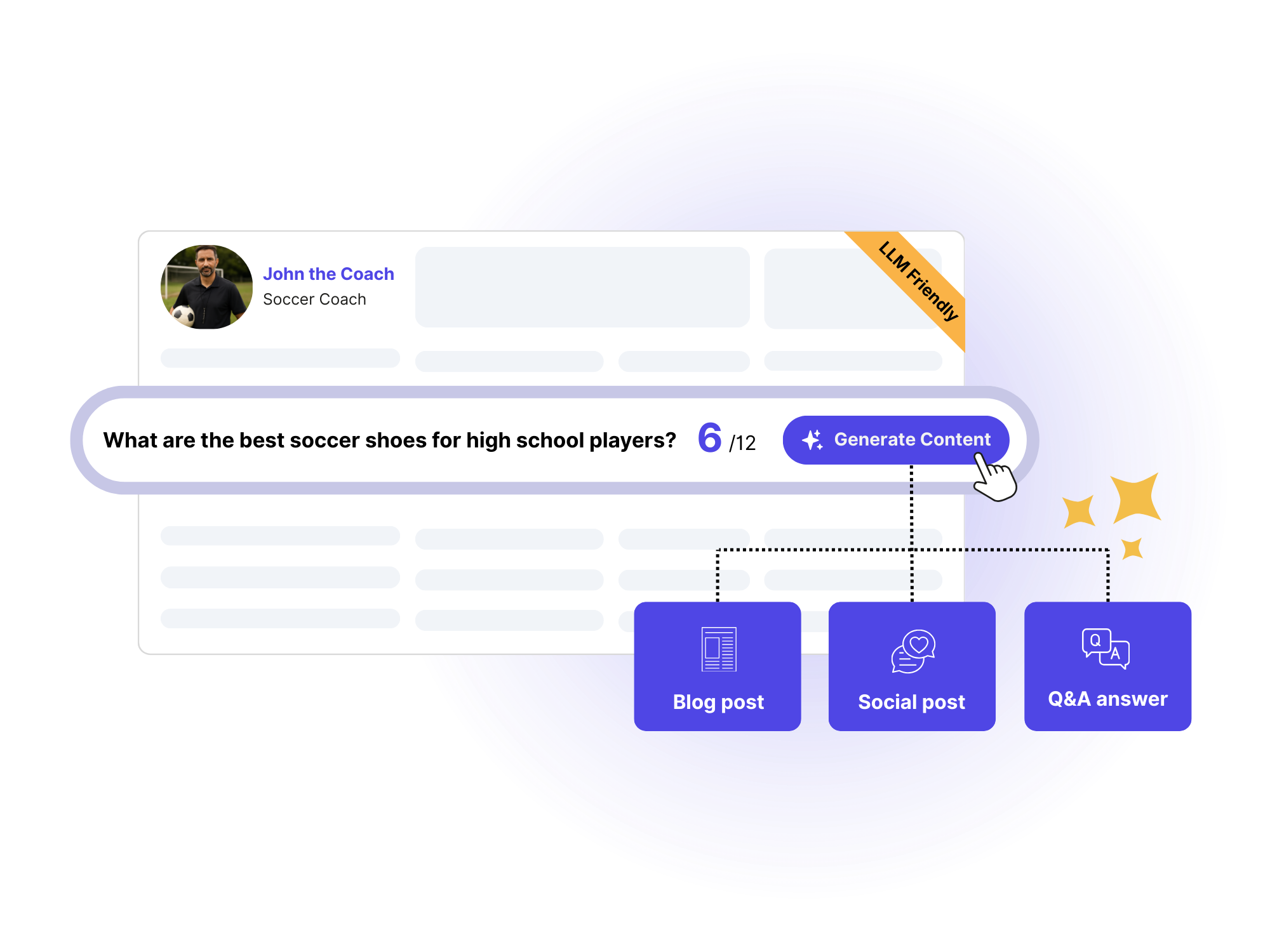 Persona-based LLM friendly content generator