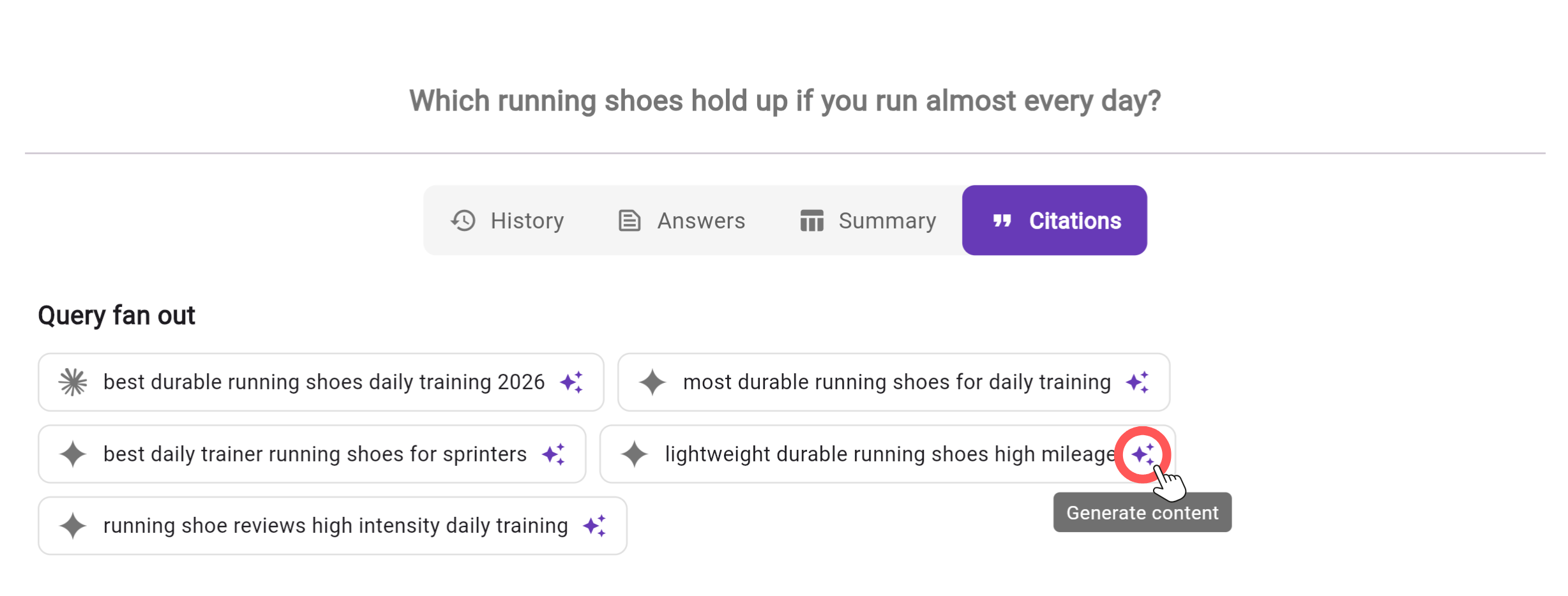Query fan out for all AI models in a single prompt level