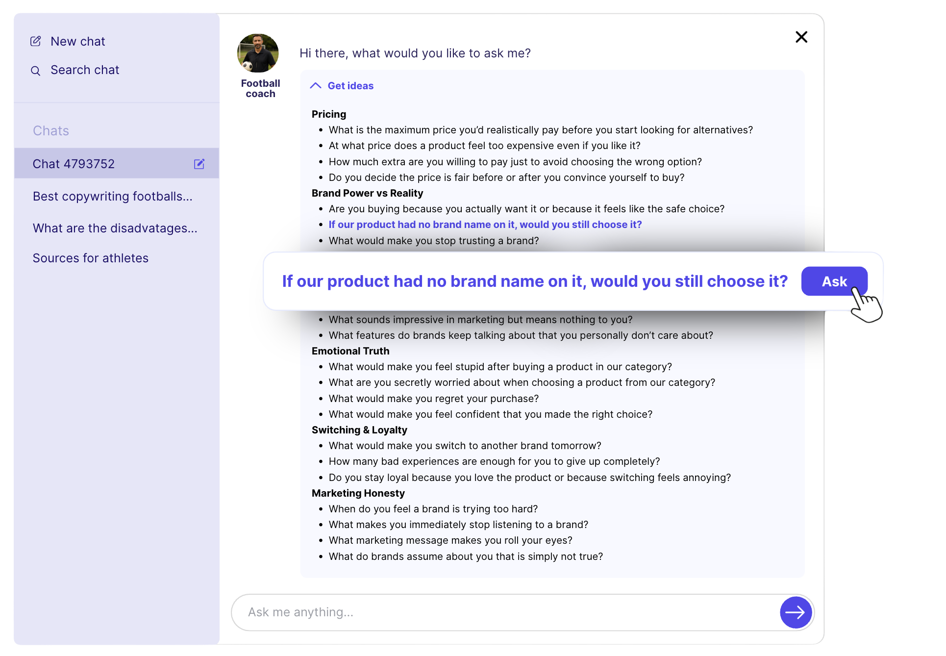 AI Persona Chat